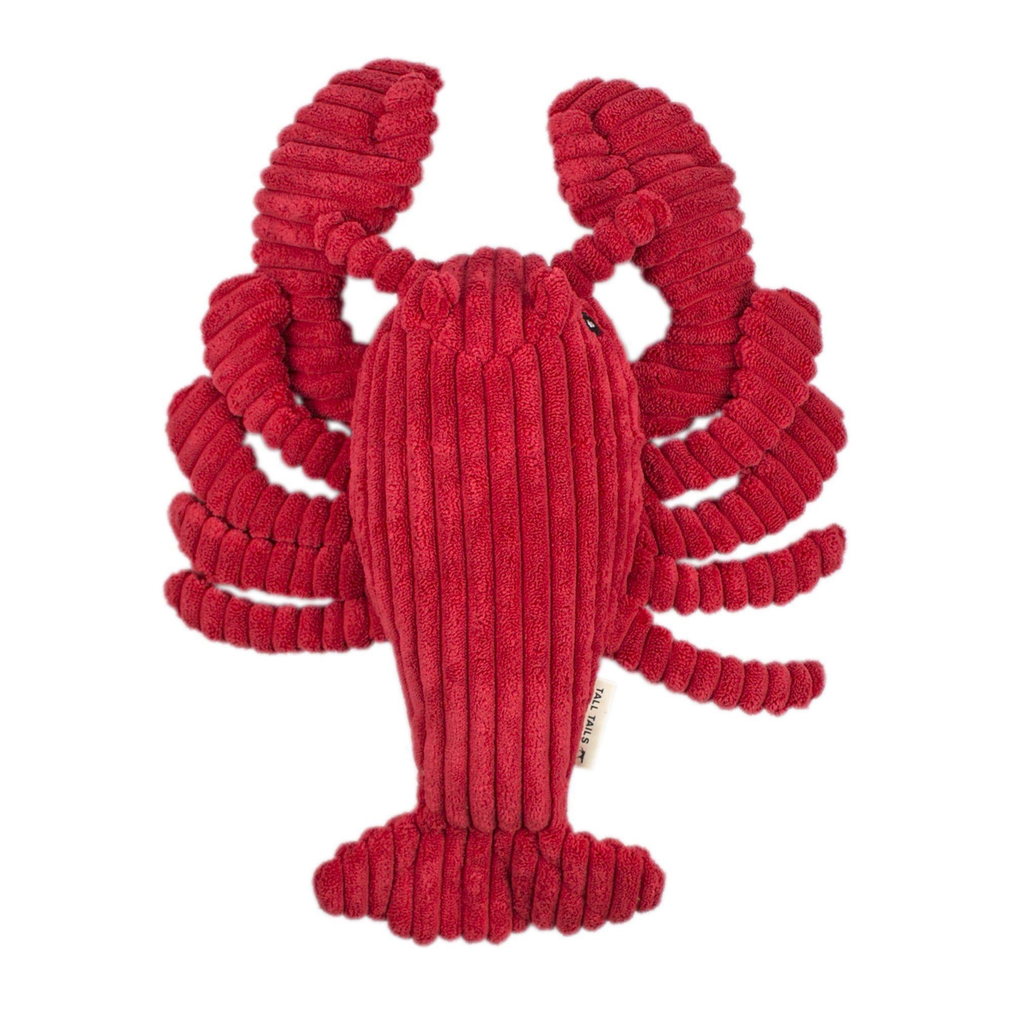 Soft Plush Lobster Crunch Toy for Dogs - Cute Squeaky Chew Toy for Puppies, Teething Relief & Interactive Play - Perfect for Indoor/Outdoor Fun, Training & Bonding Time