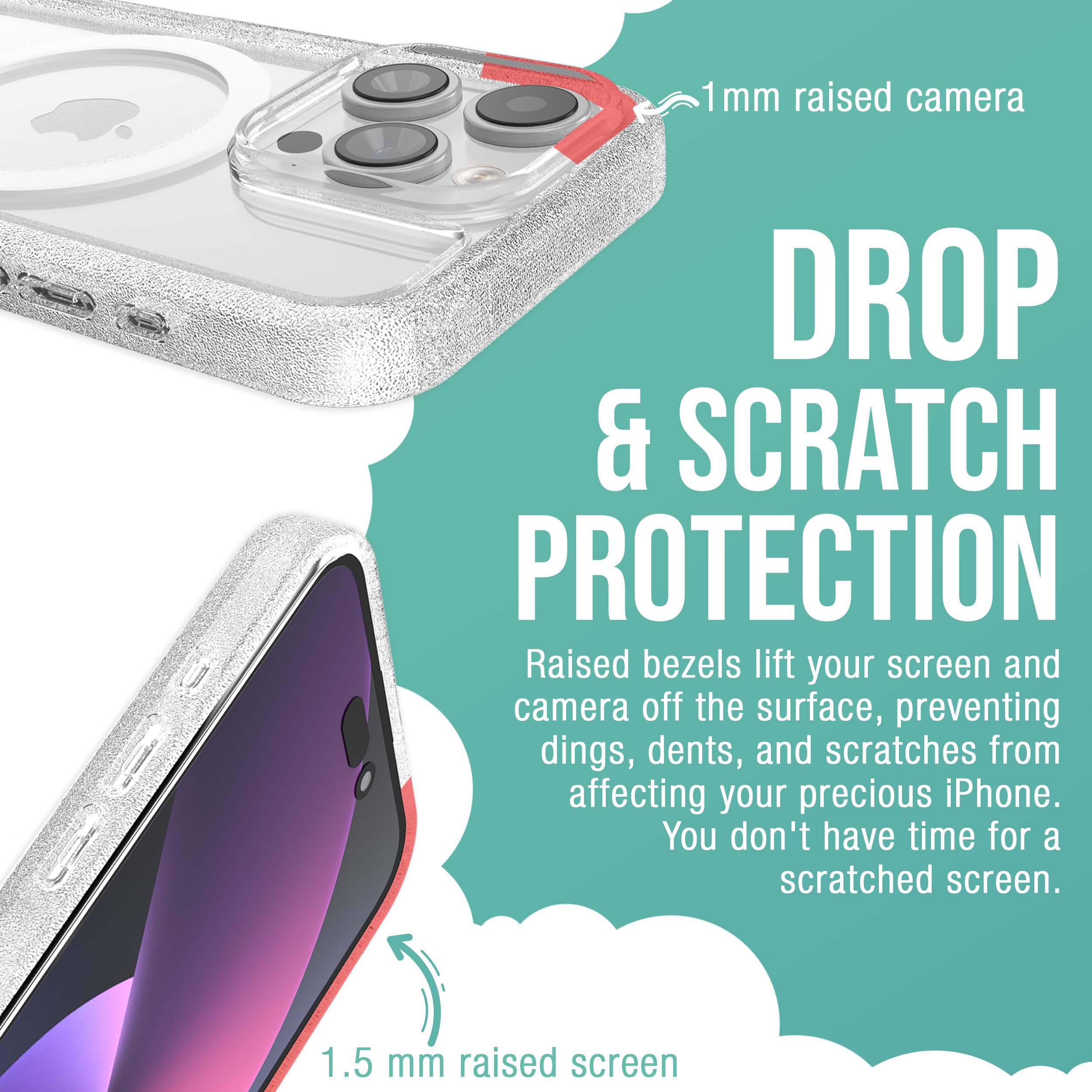Smartish iPhone 15 Pro Magnetic Case - Slim Protective Cover with MagSafe Compatibility | Lightweight Grip Design for Apple iPhone 15 Pro | Perfect for Everyday Use, Work & Travel (Clearly Clear)