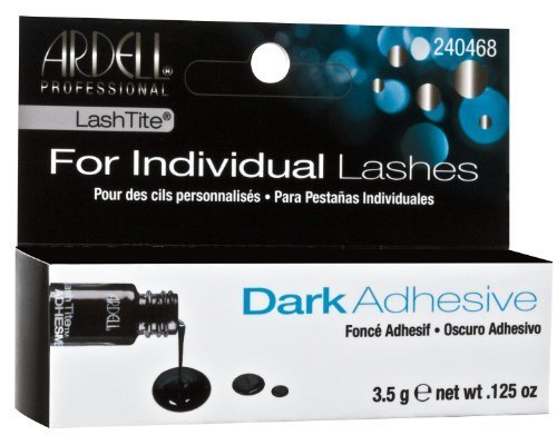 Ardell Lashtite Dark Individual Lash Adhesive - 0.12 oz Eyelash Glue for False Lashes Extension | Professional Makeup for Daily Wear & Special Occasions