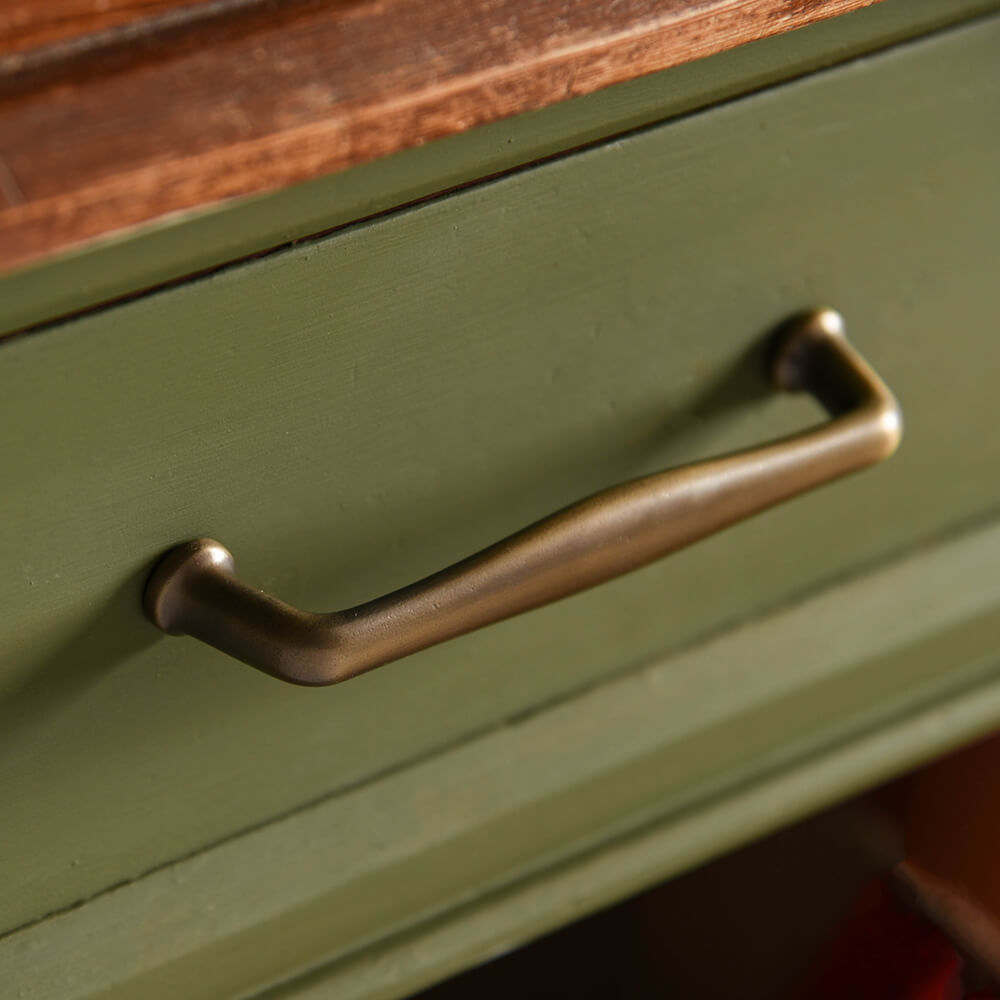 Vintage Distressed Antique Brass Cabinet Pull Handle - Elegant Drawer & Cabinet Hardware for Kitchen, Bathroom & Furniture Restoration