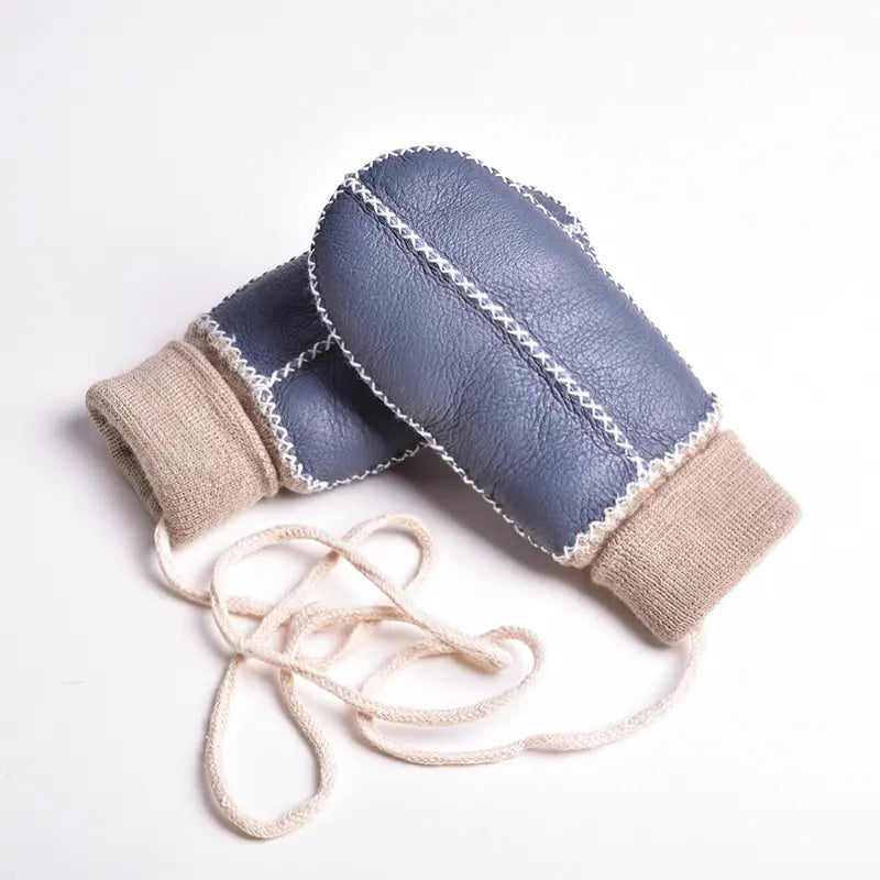 Soft & Warm BOL Baby Sheepskin Mittens for Infants & Toddlers - Cozy Winter Hand Protection for Outdoor Play & Stroller Walks