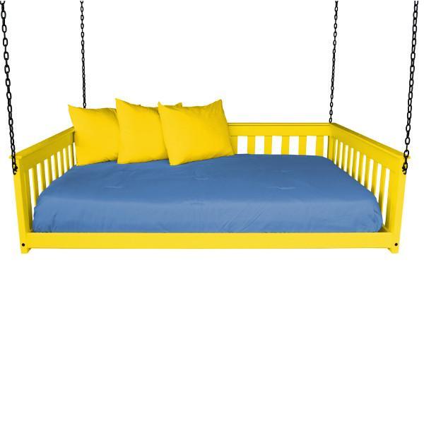 VersaLoft Mission Hanging Daybed with Chain - Outdoor Hammock Swing Bed for Patio, Garden, Backyard Relaxation and Boho Decor
