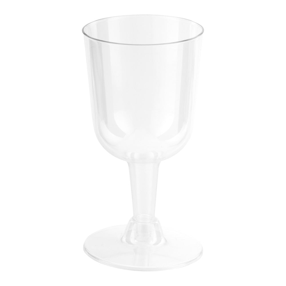 4 oz Clear Plastic Chalice Wine Glasses - 2.5