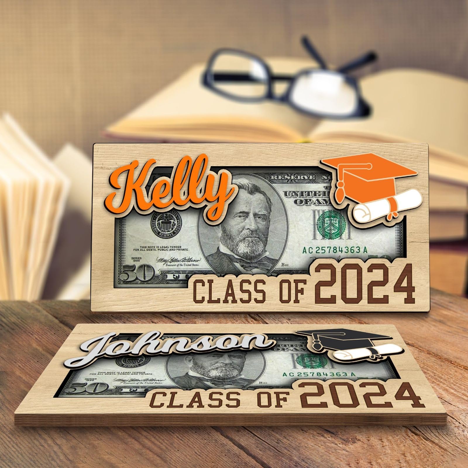 Personalized Graduation Money Holder - Custom Cash Gift Envelope for Graduation, Easter & Special Occasions - 2024 Unique Keepsake (MH-A) - Perfect for Graduation Parties, Easter Celebrations & Thoughtful Gift Giving
