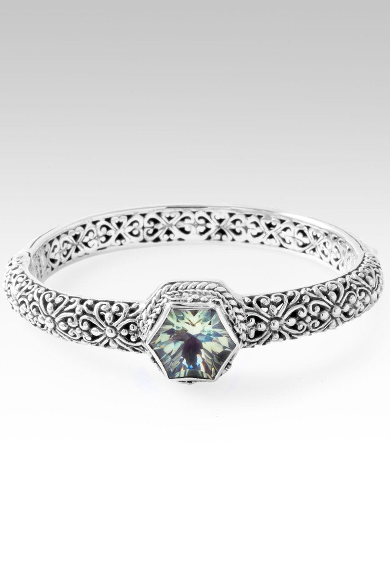 Prasiolite Gemstone Bangle Bracelet - Elegant Handmade Jewelry for Women | Perfect for Everyday Wear & Special Occasions