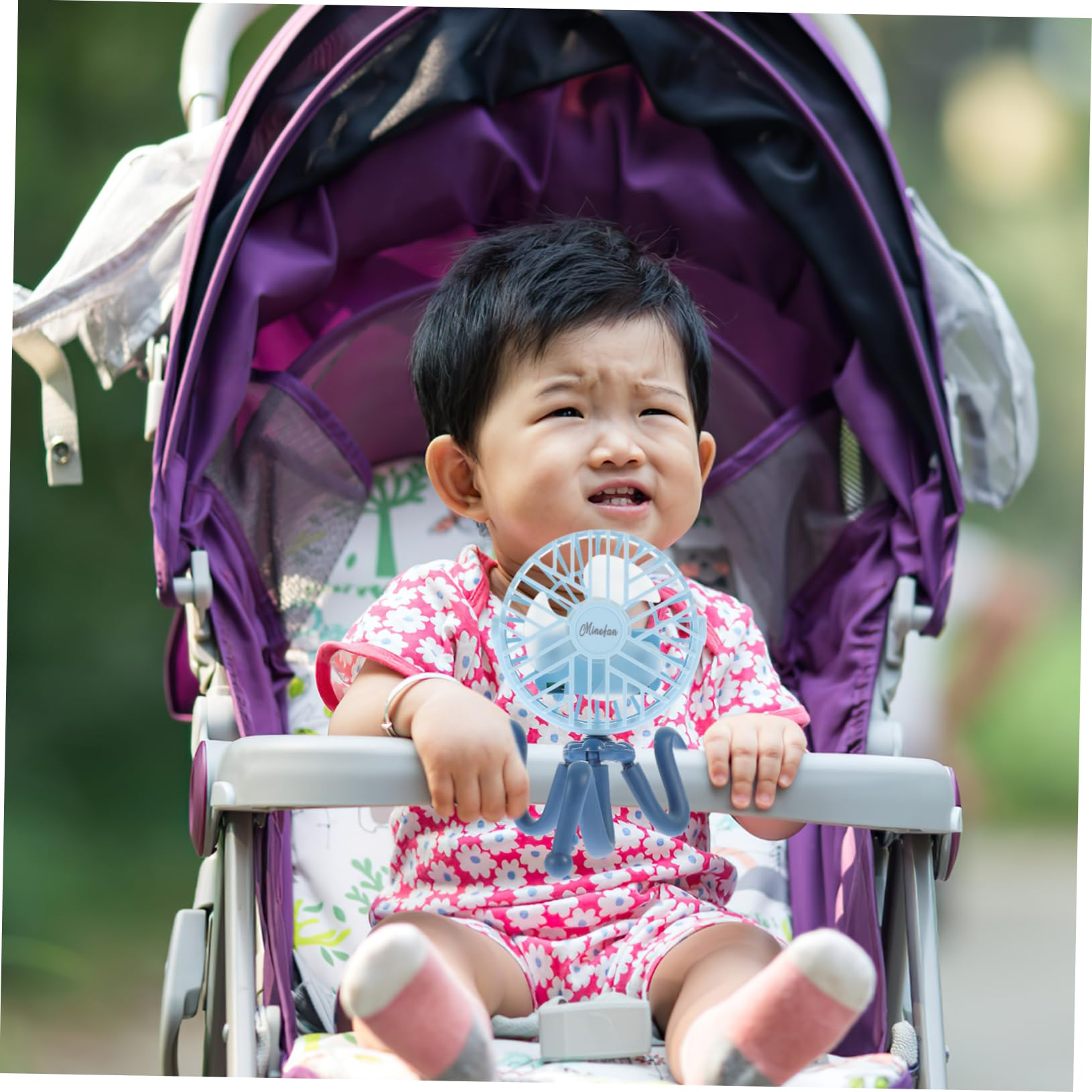 CIYODO Mini Clip Fan for Stroller - Portable Rechargeable Fan with 3 Speed Settings, Ultra Quiet for Baby, Office & Desk Use - Perfect for Strollers, Nursing Rooms, Workstations and Outdoor Activities