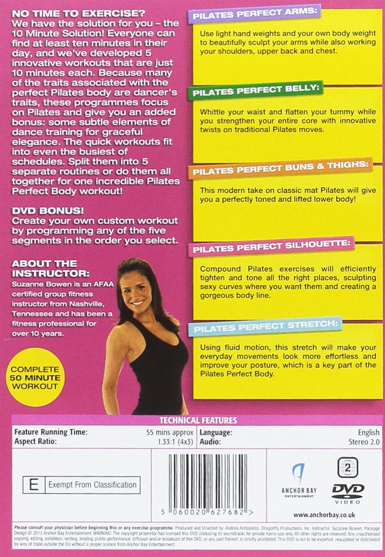 10 Minute Solution - Pilates Perfect Body Workout DVD | Quick & Effective Home Fitness Routine for Toning & Strength