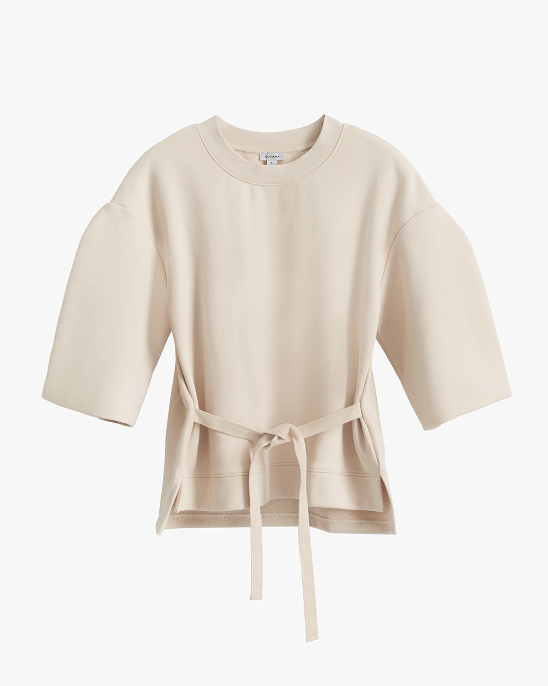 Terry Sculpted Sleeve Sweatshirt for Women - Soft Casual Pullover with Unique Sleeve Design | Perfect for Lounge Wear, Coffee Dates & Weekend Outfits