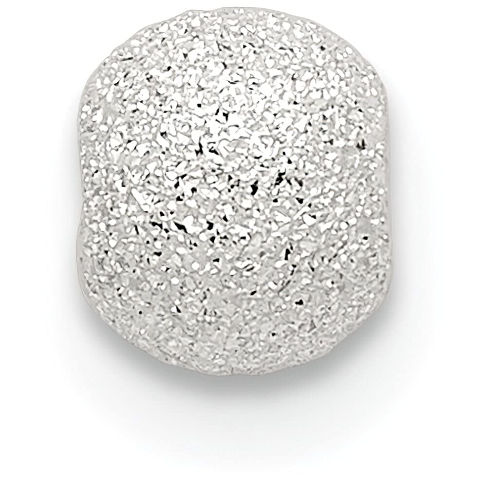 Sterling Silver Laser Cut Round Beads SS3846 - Perfect for Jewelry Making, DIY Crafts, and Beading Projects