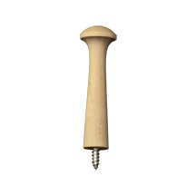 200 Pack 3 Inch Wooden Shaker Pegs with Screws - Heavy Duty Hooks for Hanging Coats, Hats, Bags & Home Organization - Perfect for Closets, Entryways & DIY Projects