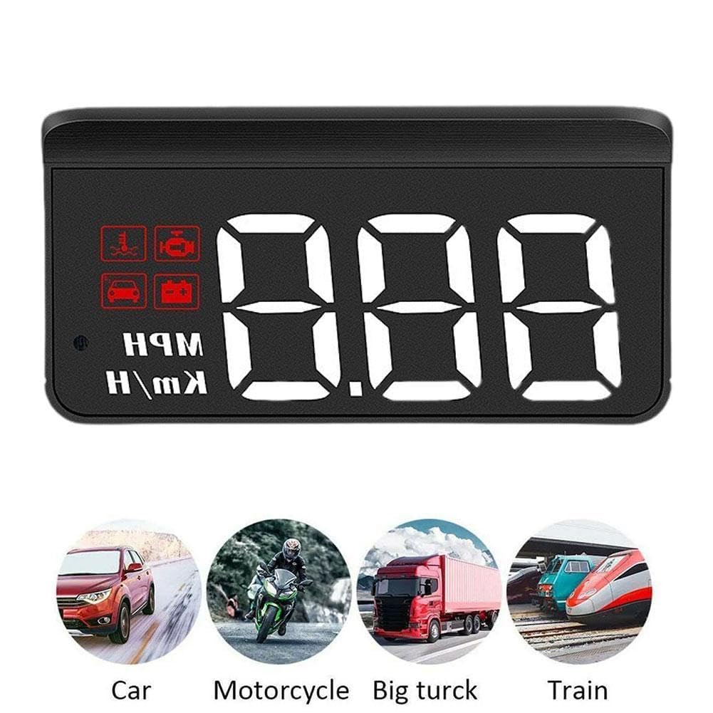 Car OBD2 GPS Head-Up Display (HUD) - Digital Speedometer Projector for Vehicles | Real-Time Speed & Navigation | Perfect for Night Driving & Performance Monitoring