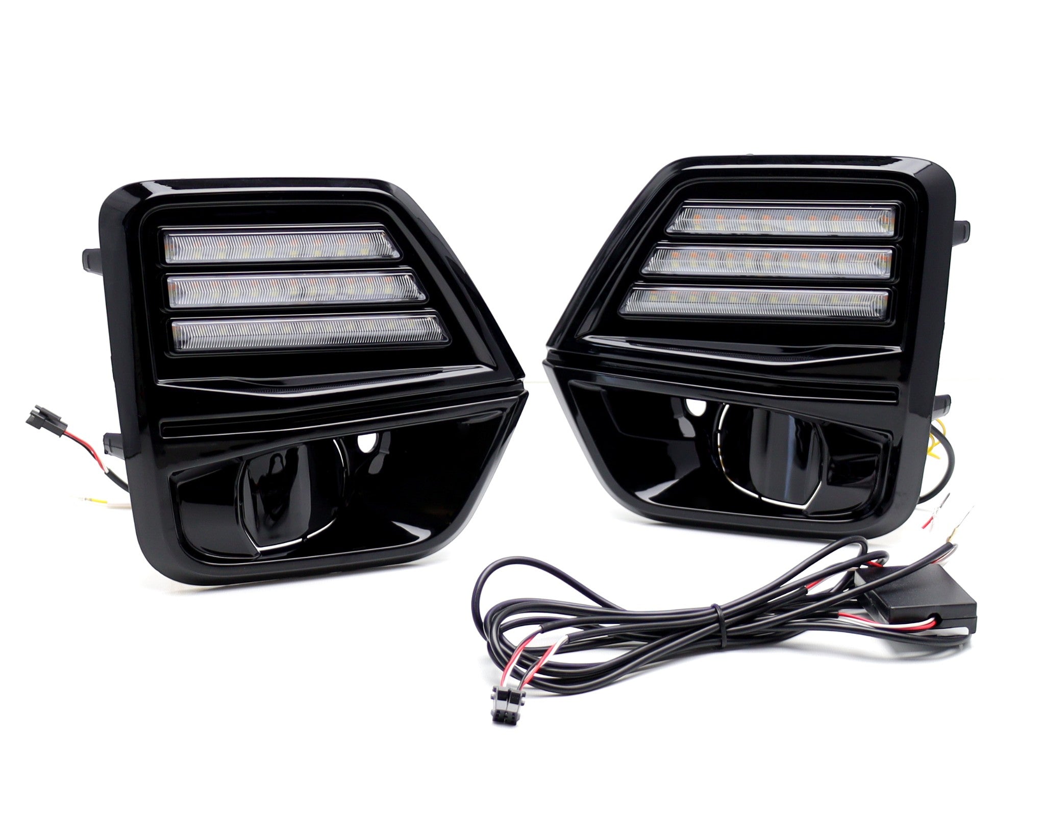 2023+ Chevy Colorado Fog Bezel Replacement Kit - White/Amber Switchback DRL Lights | Durable LED Daytime Running Lights for Off-Road & Night Driving