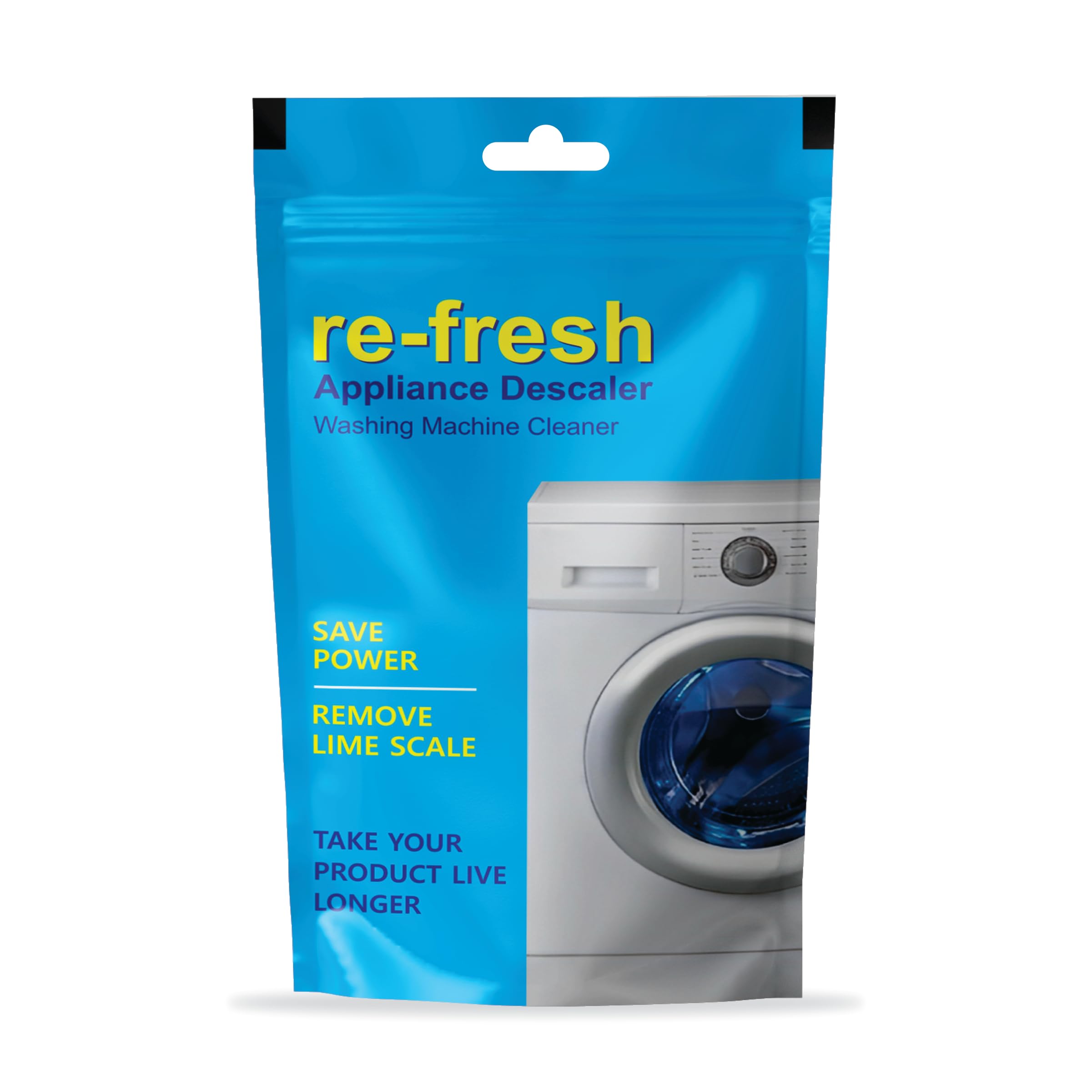 Walvia Re-fresh Washing Machine Cleaner Powder - 600g (Pack of 6) | Top & Front Load Washer Descaler, Drum Cleaner for Limescale & Odor Removal | Perfect for Laundry Maintenance & Appliance Care