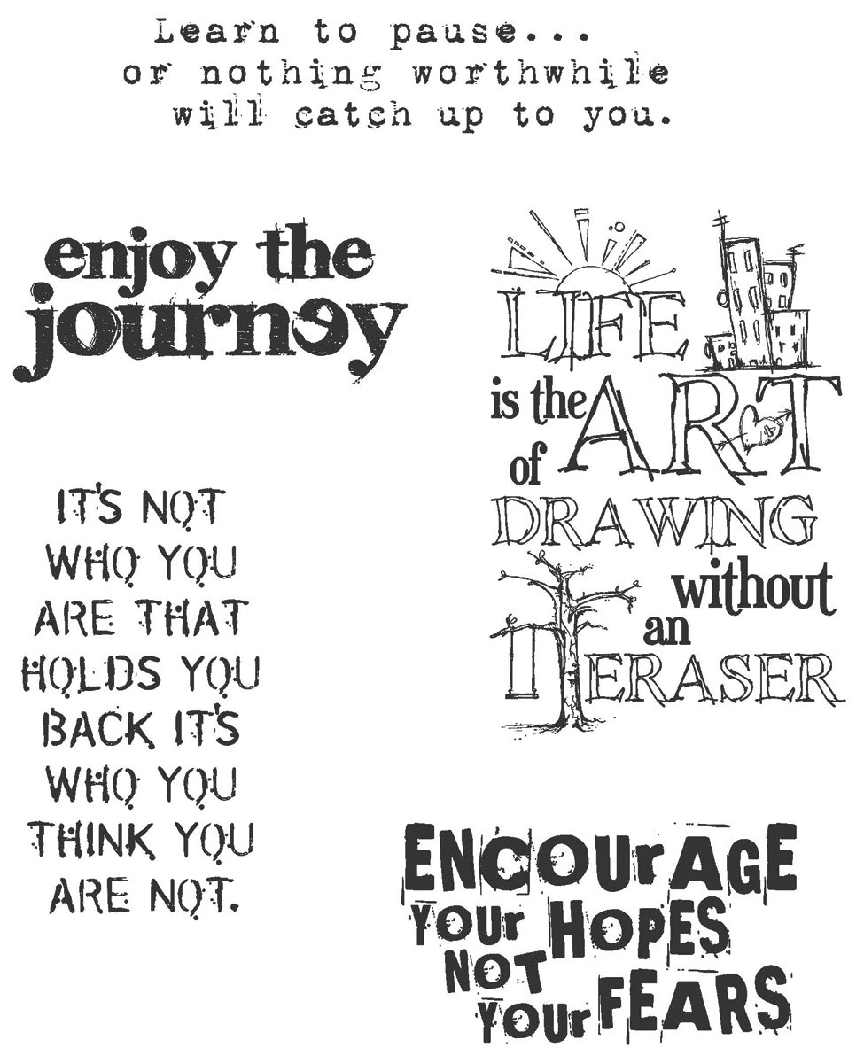 Tim Holtz Cling Stamps Set 7x8.5 Inch - Just Thoughts Design for Scrapbooking, Card Making & DIY Crafts - Perfect for Paper Crafting, Journaling & Mixed Media Projects