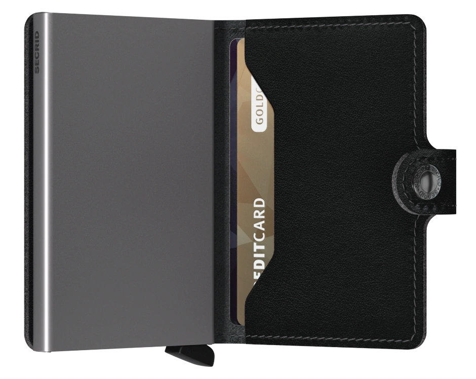 BLK Mini Wallet for Women & Men - Slim RFID Blocking Leather Card Holder - Perfect for Travel, Everyday Use & Gifts