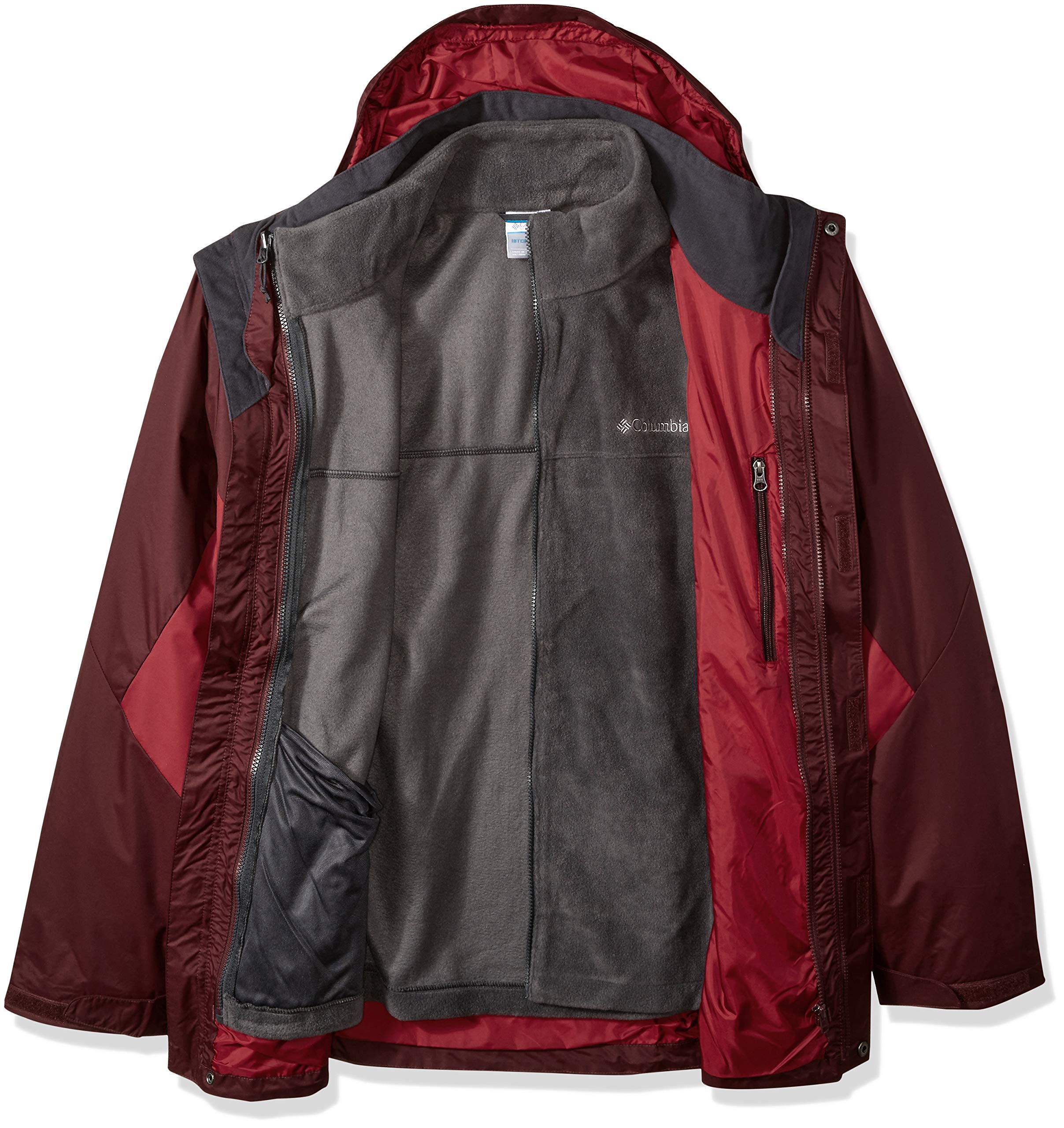 Columbia Men's Eager Air Big & Tall Waterproof Interchangeable Jacket - Lightweight Hiking & Outdoor Adventure Shell for Cold Weather