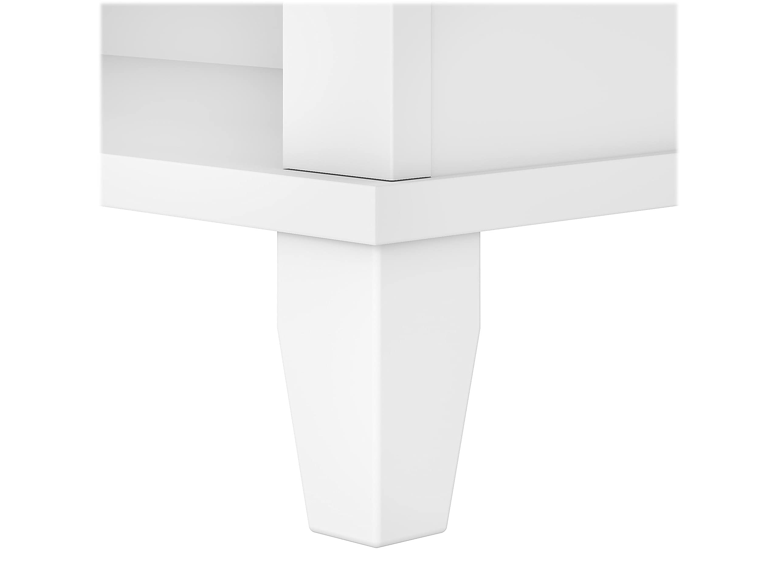 Bush Furniture Somerset Tall 5 Shelf Bookcase in White - Modern Bookshelf for Living Room, Office, Bedroom & Study - Sturdy Storage for Books, Decor & Essentials