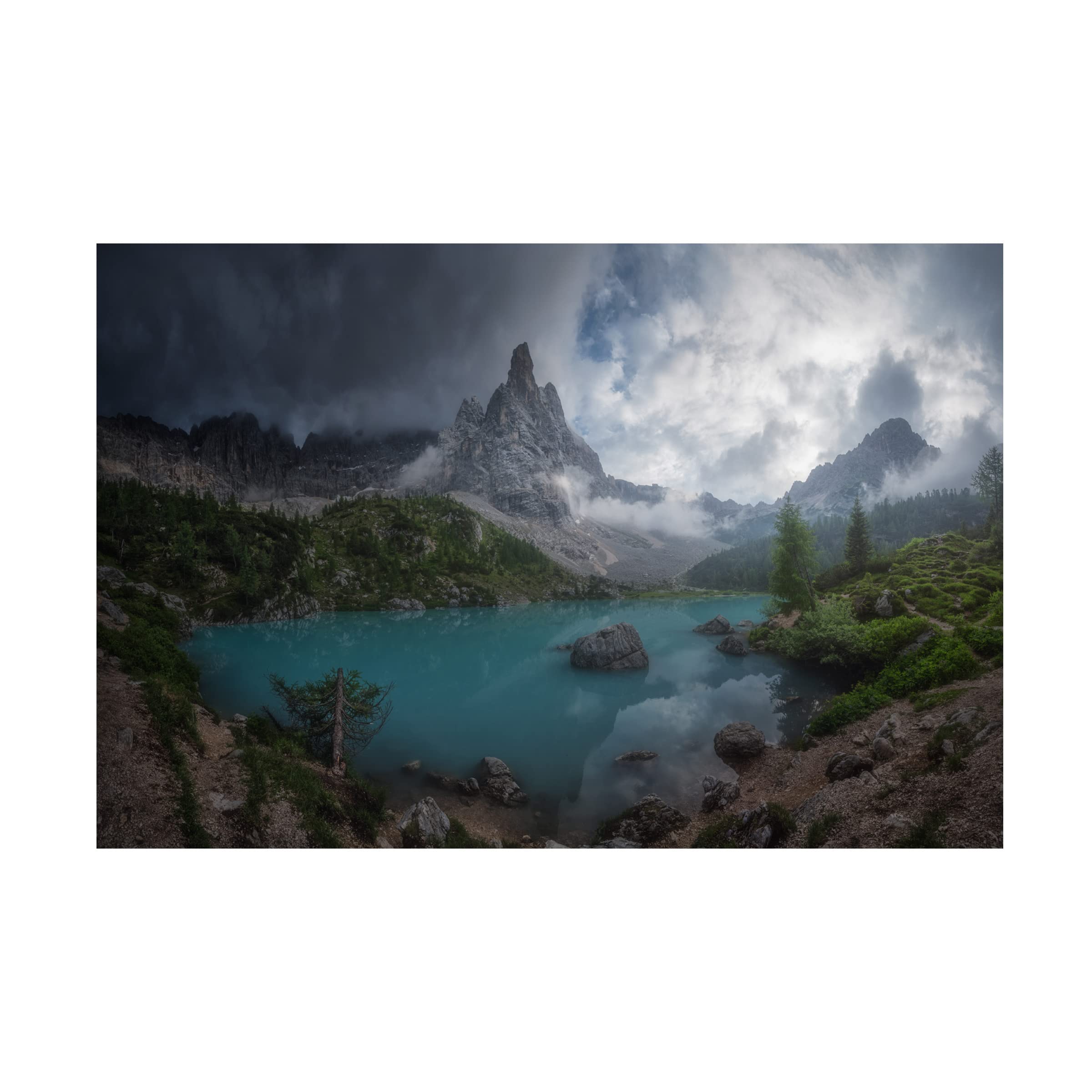 Carlos F Turienzo 'Sorapiss III' Canvas Art Print - Premium Trademark Fine Art Wall Decor for Living Room, Bedroom & Office