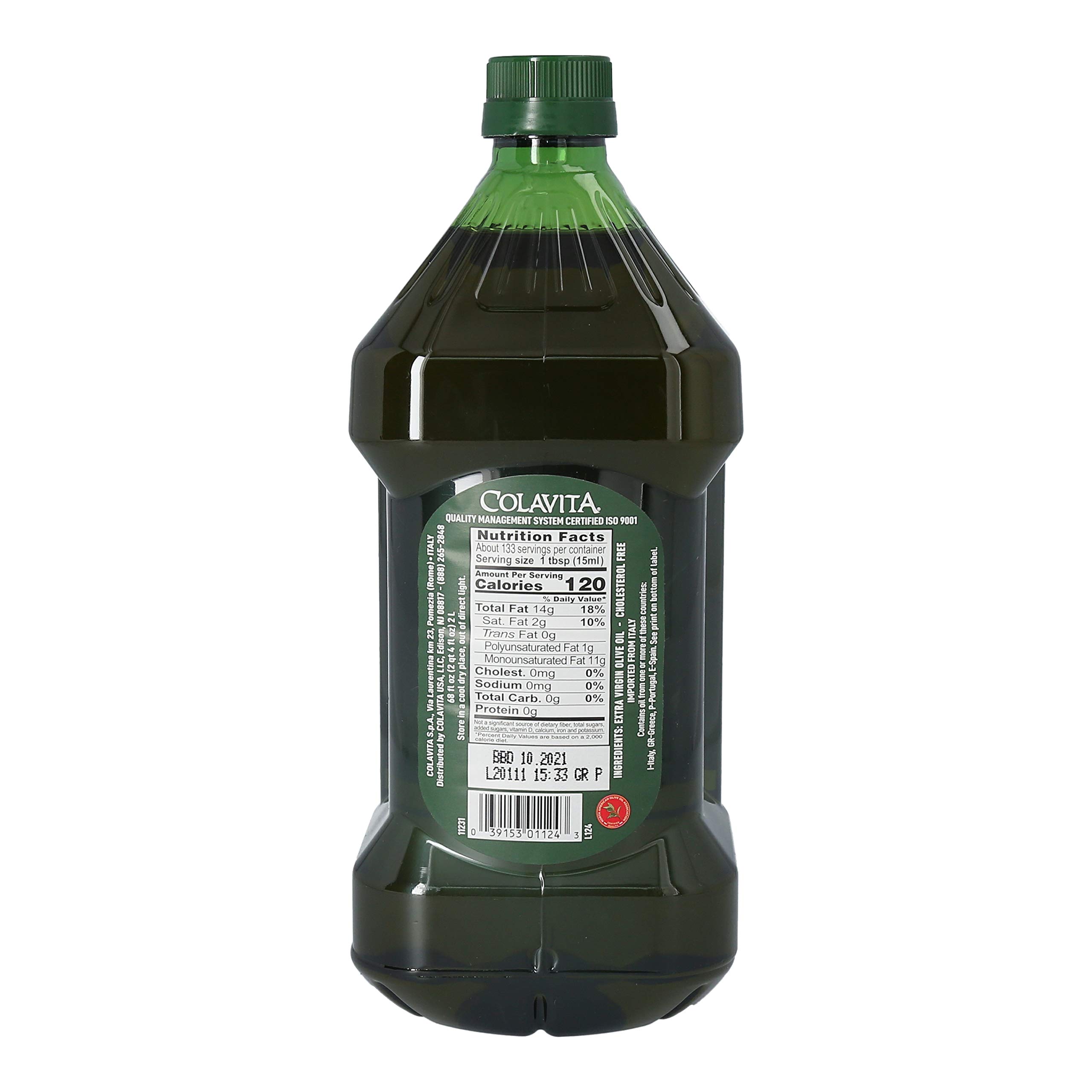 Colavita Premium Selection Extra Virgin Olive Oil & Roasted Garlic EVOO - High-Quality Cooking Oil for Salads, Pasta & Mediterranean Dishes