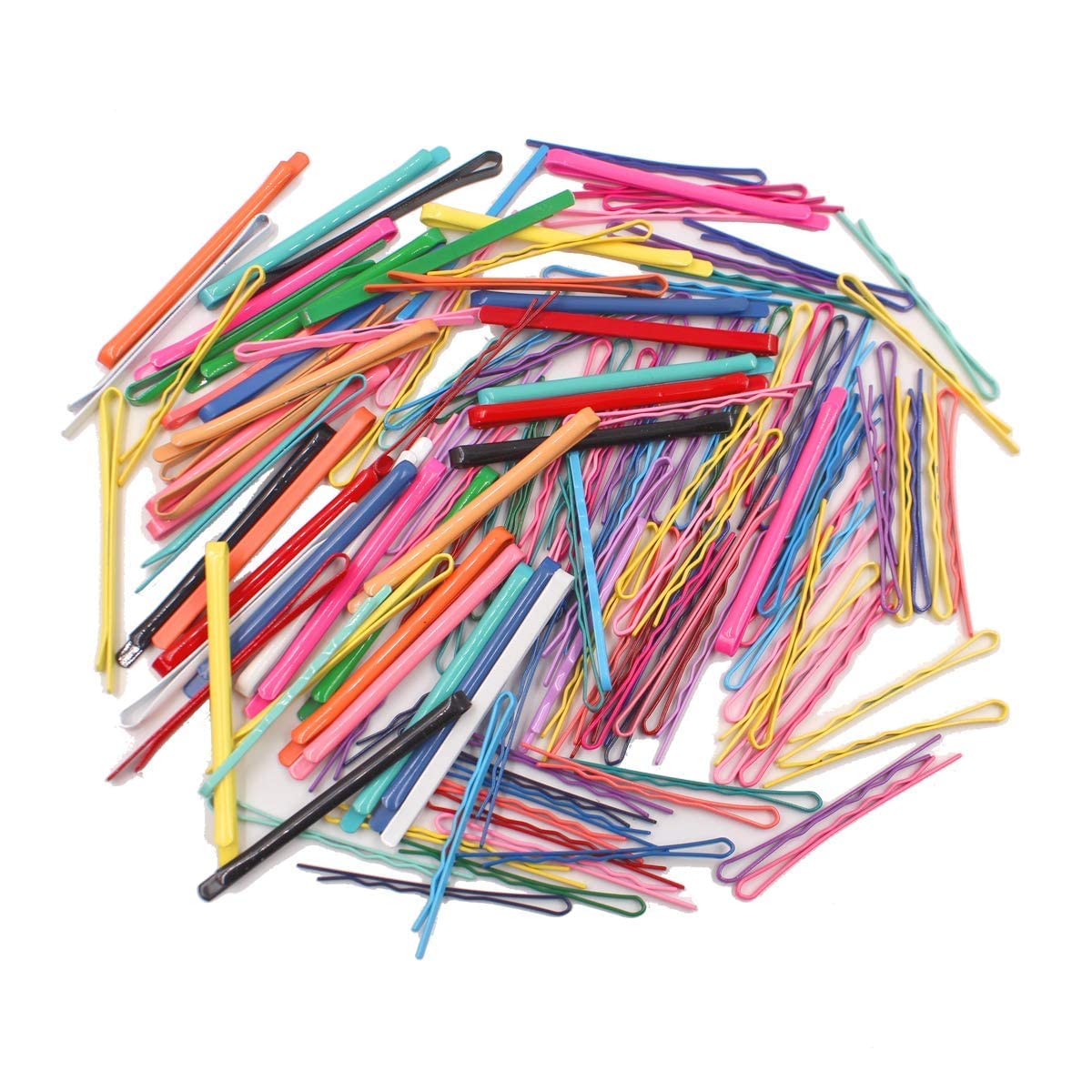 10-Piece Multicolor Metal Hair Clips & Bobby Pins for Women - Hair Styling, Hairdressing Accessories - Perfect for Updos, Ponytails & Everyday Hairstyles