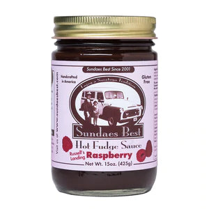 Premium Russell's Raspberry Sauce for Sundaes & Desserts - Rich, Flavorful Topping for Ice Cream, Pancakes, Waffles & Yogurt