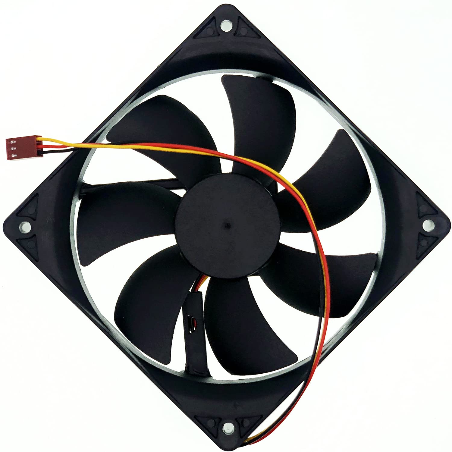A12025-12CB-3BN-F1 12025 120mm Computer Case Cooling Fan - 12V 0.16A, 3-Pin 3-Wire Silent Chassis Fan for PC, Gaming Rig & Server Cooling - Ideal for Enhanced Airflow in Desktop Computers & Workstations