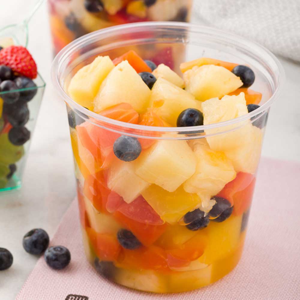 Restaurantware Basic Nature 24oz PLA Plastic Deli Containers - 500 Pack Meal Prep Food Storage Containers for Snacks, Salads, Desserts | BPA-Free, Eco-Friendly Disposable Containers for Catering, Takeout & Leftovers