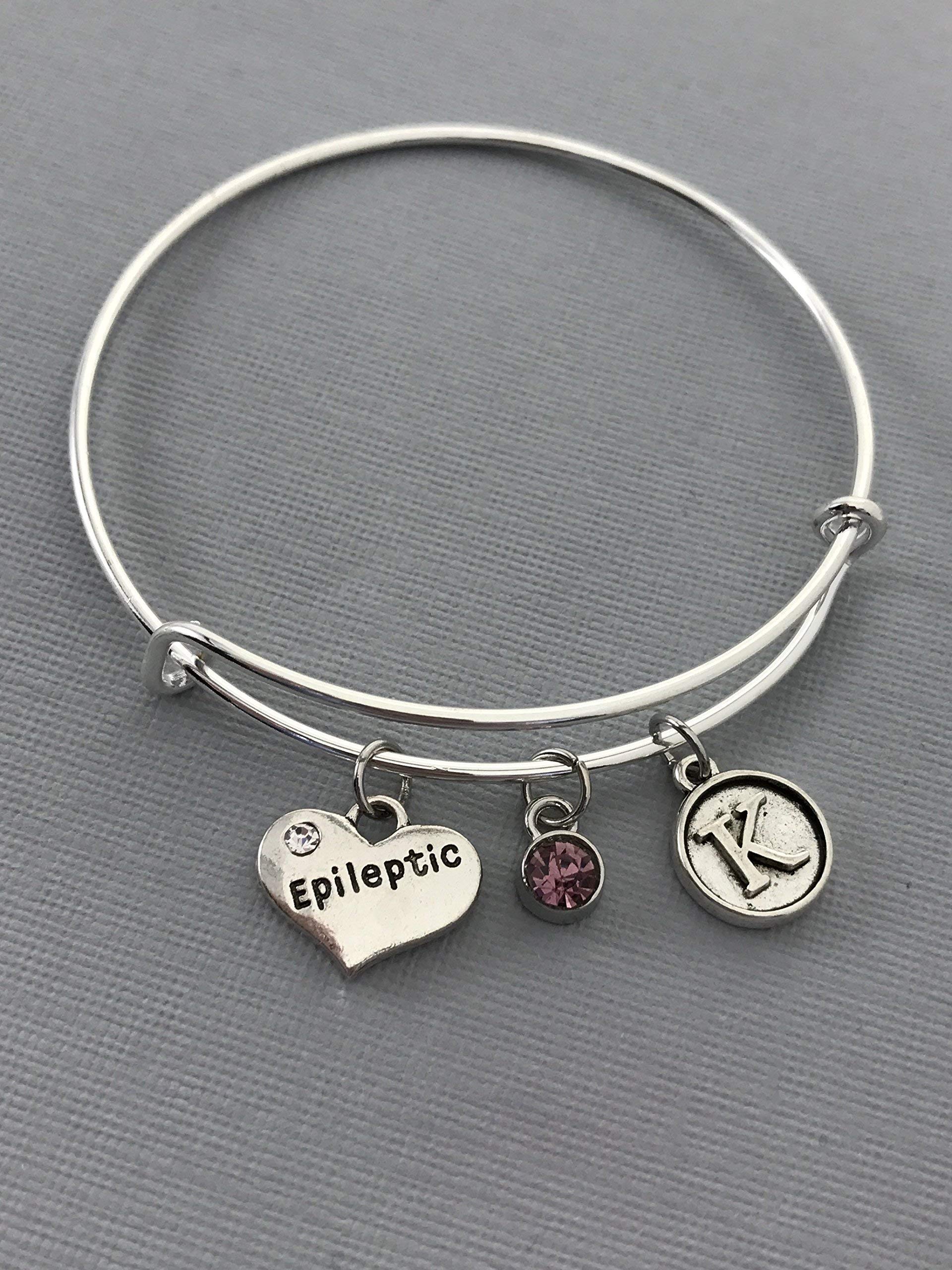 Epilepsy Awareness Medical Alert Bracelet - Personalized Engraved Jewelry for Women - Gift for Her - Ideal for Daily Wear & Emergency Situations