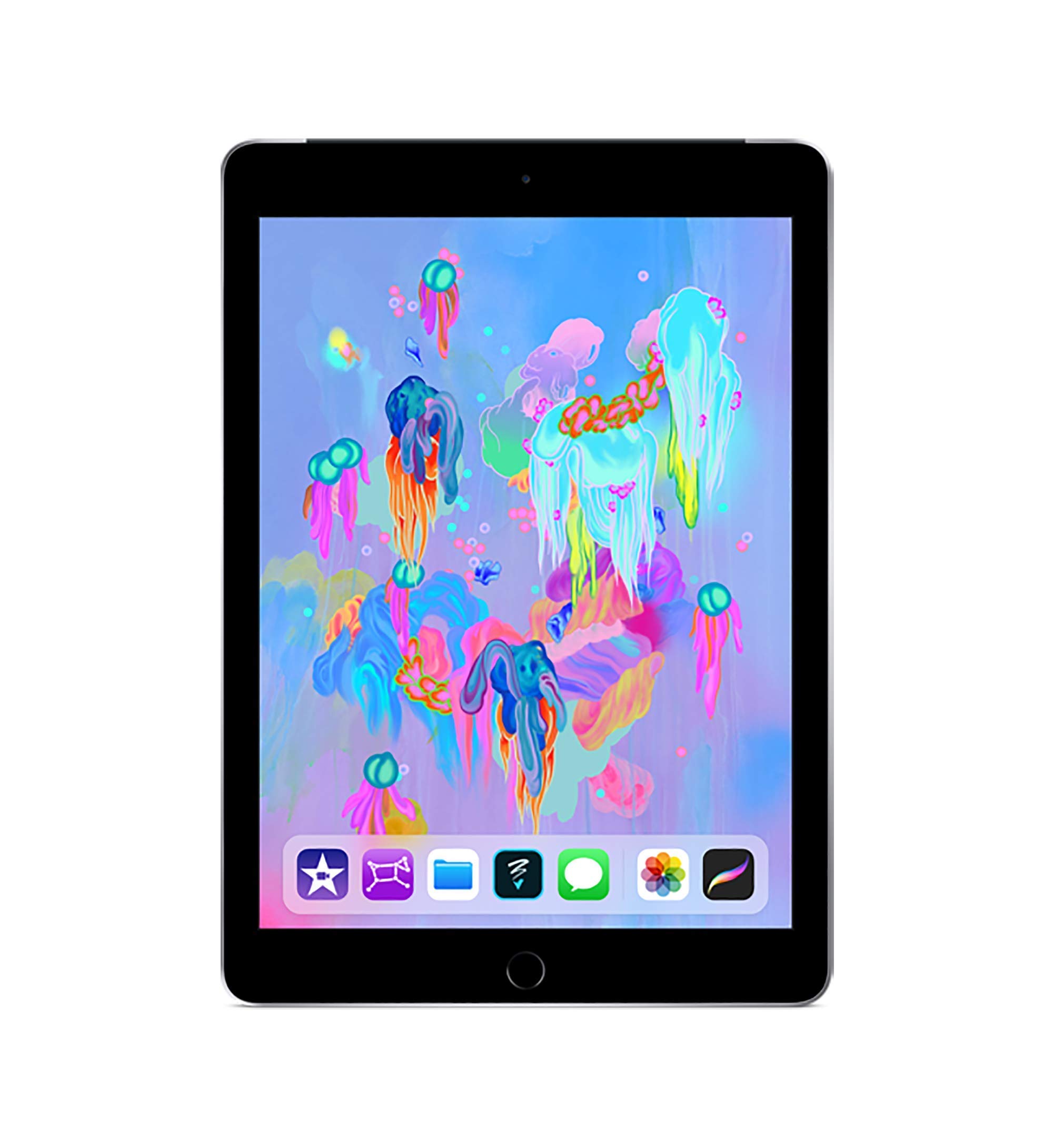 Refurbished Apple iPad 9.7-inch 128GB Wi-Fi + Cellular Space Grey (2018 Model) - Perfect for Work, School & Entertainment on the Go