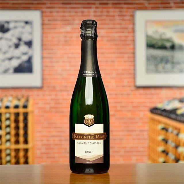 2024 N.V. Brut Cremant d'Alsace Kuentz Bas Sparkling Wine - French Champagne Alternative - Perfect for Celebrations, Weddings & Romantic Dinners - In Store Pickup Only