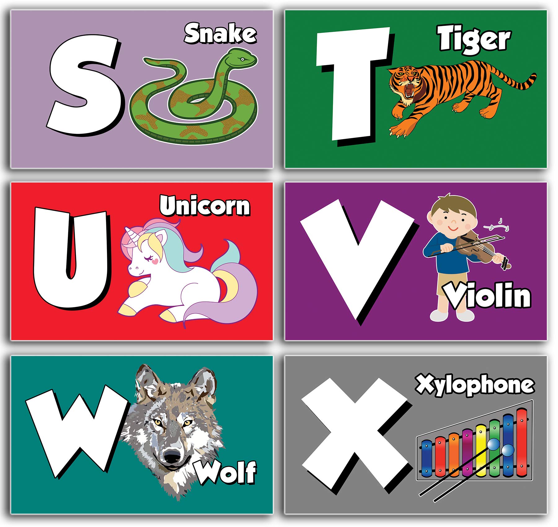 ABC Animal Alphabet Flash Cards for Kids - 26 Double-Sided Educational Learning Cards | Perfect for Preschool, Kindergarten & Homeschooling
