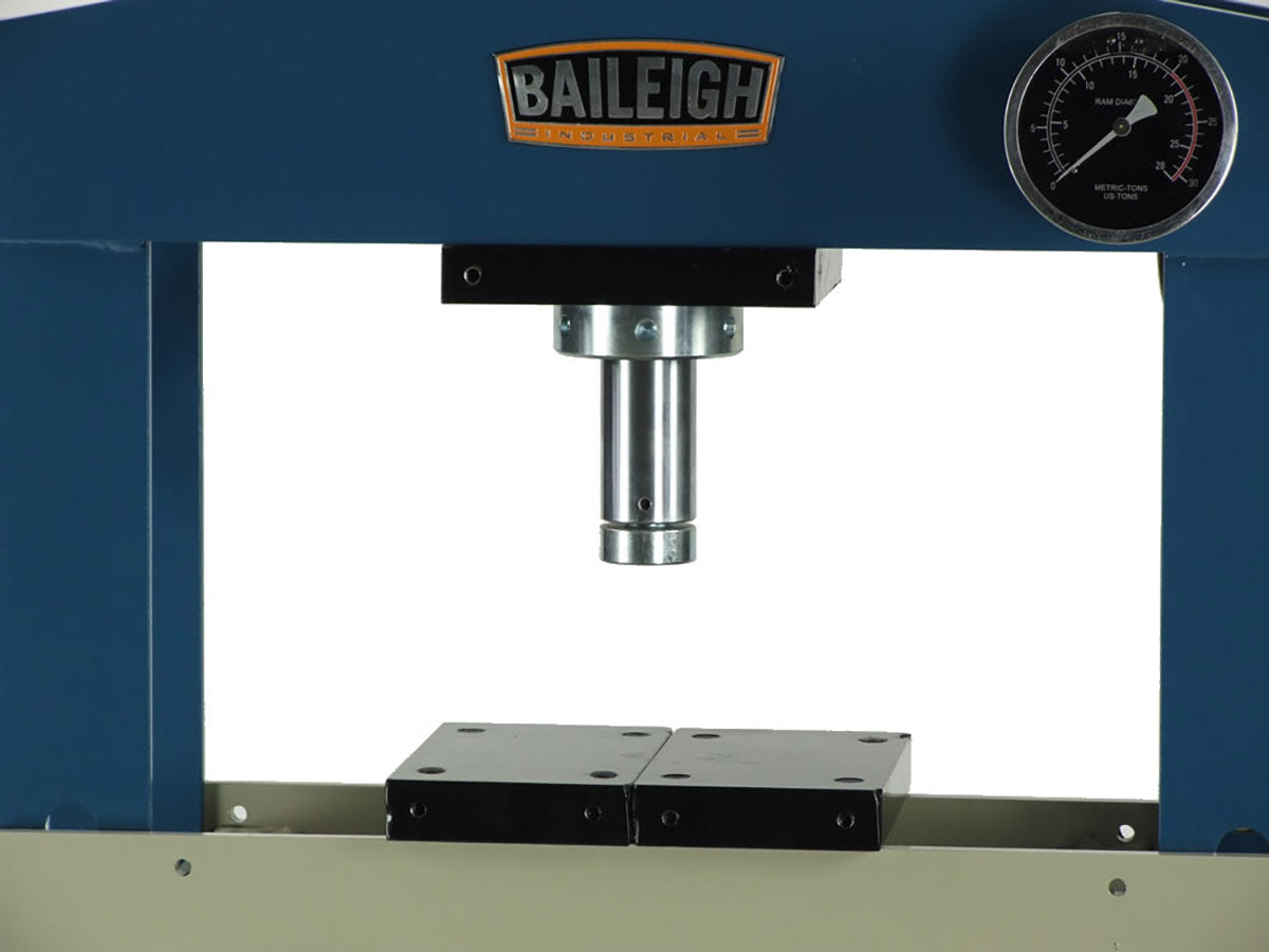 Baileigh Industrial BA9 1004808 HSP-20A Hydraulic Shop Press - 20 Ton Capacity for Metalworking, Automotive Repair & Woodworking Projects