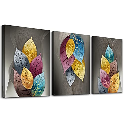 Abstract Color Leaves Painting