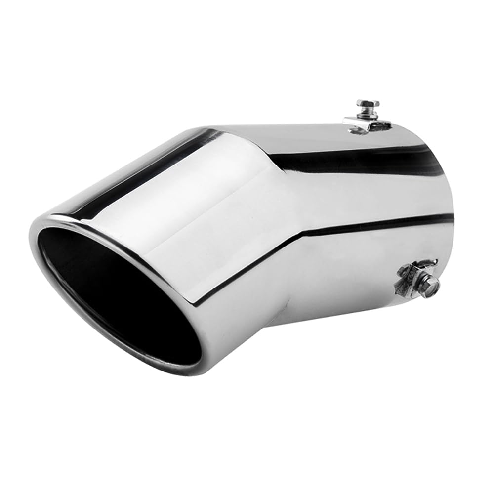 Stainless Steel Exhaust Tips for Cars - 2.75 to 3 Inch Universal Fit - Silver Tail Pipe Upgrade for Enhanced Vehicle Appearance - Perfect for Car Modifications & Performance Enhancement