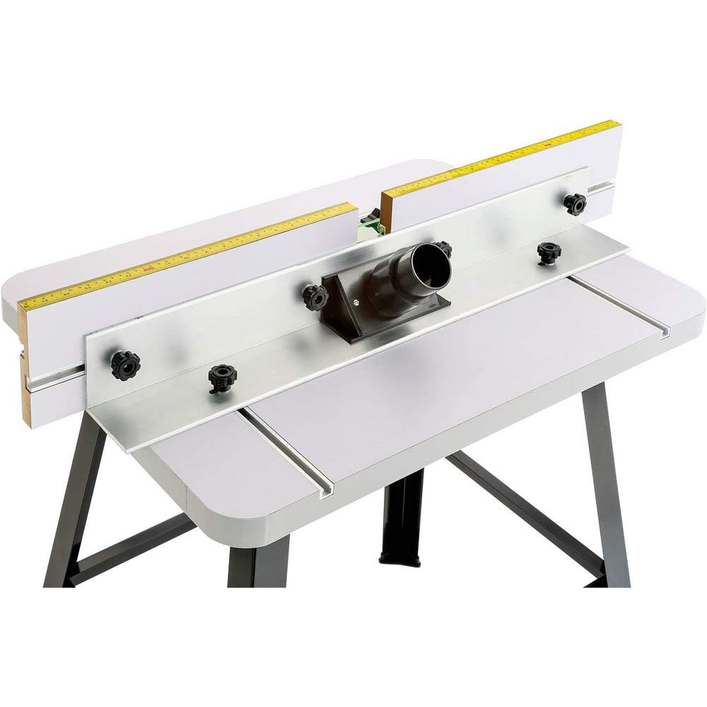 Grizzly Industrial T10432 Heavy-Duty Router Table with Stand - Professional Woodworking Workbench for DIY Projects & Home Workshops