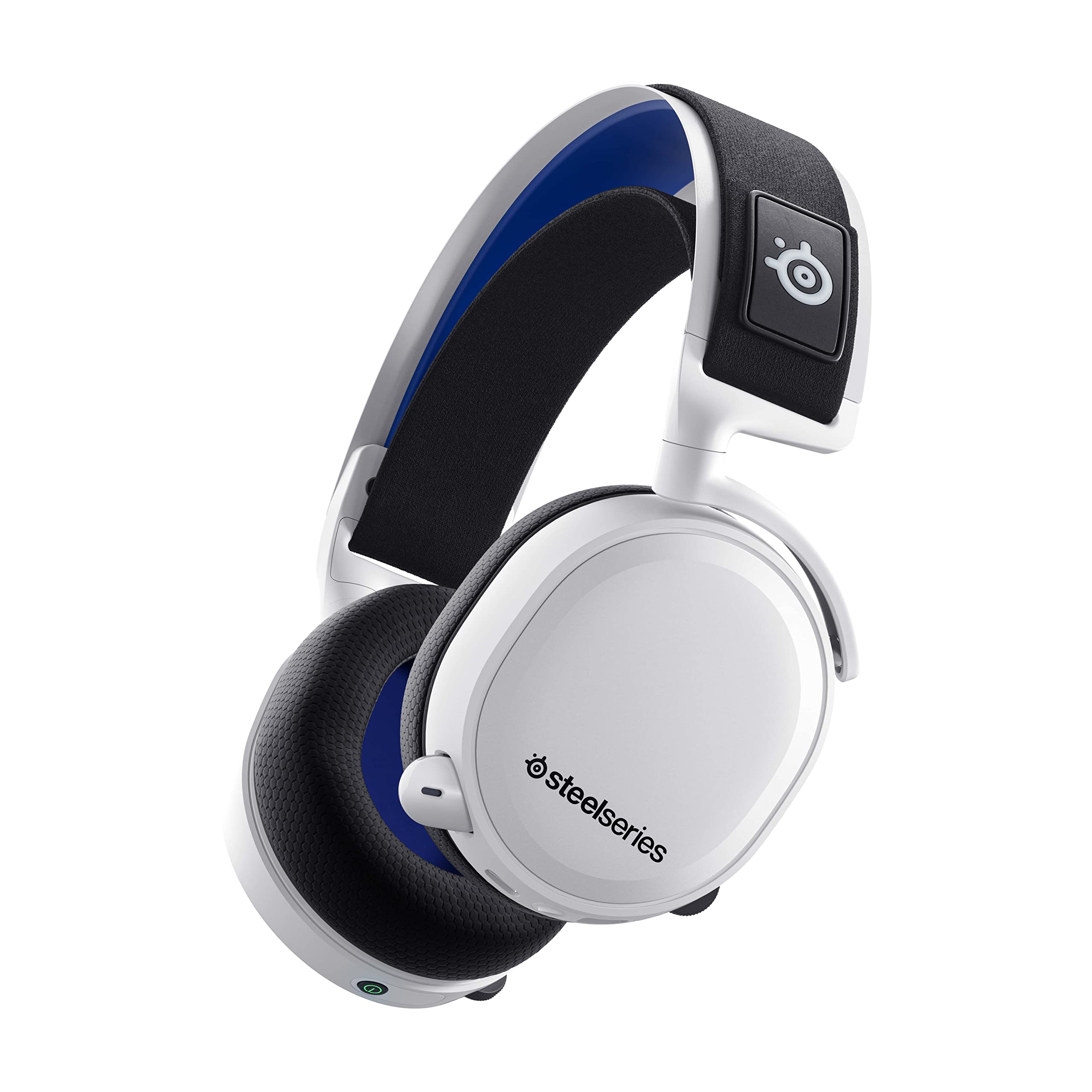 SteelSeries Arctis 7P+ Wireless Gaming Headset with Noise-Canceling Mic - Compatible with PS5, PS4 & PC - White (Renewed) - Perfect for Competitive Gaming & Immersive Audio Experience