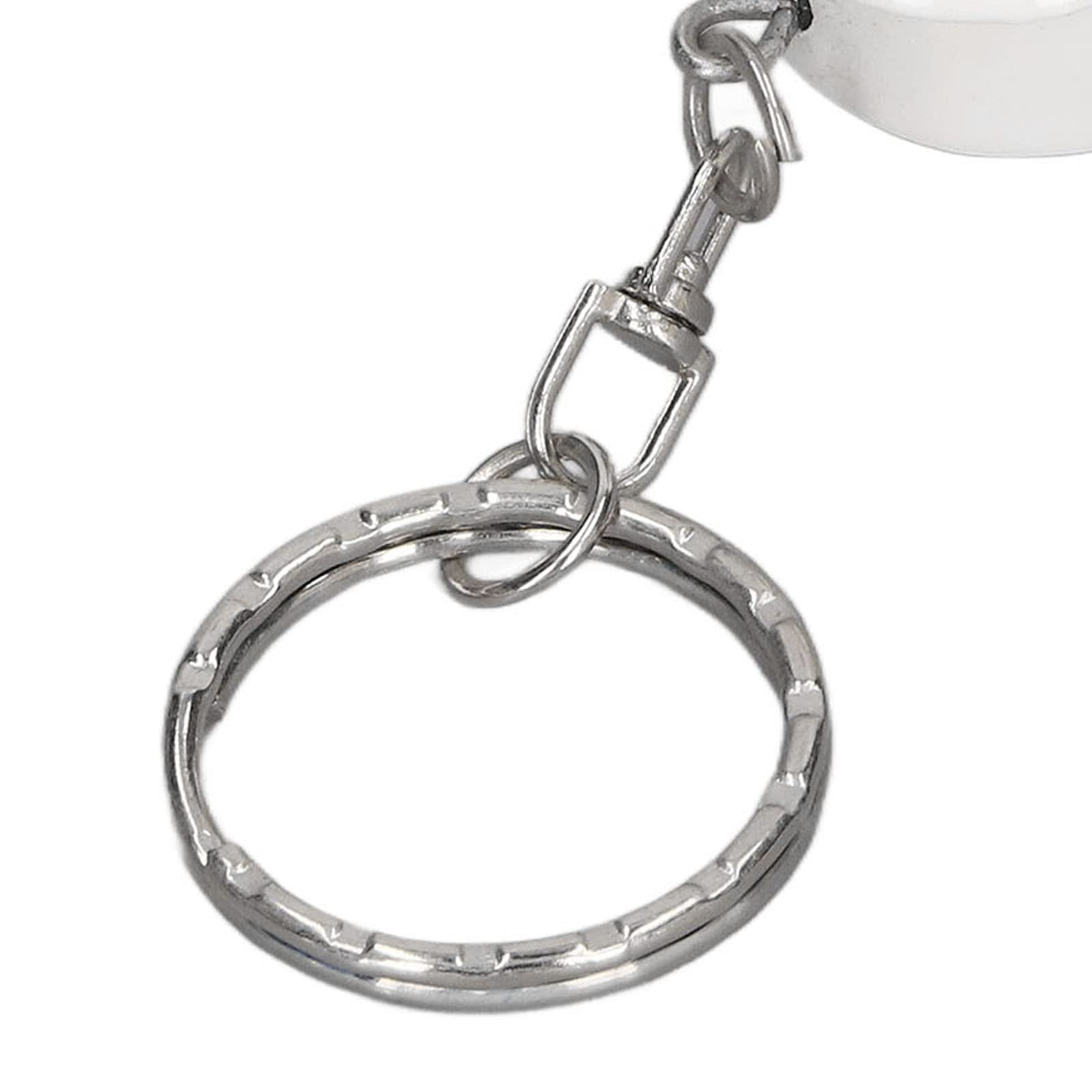 Mini Piano Pendant Keychain - Realistic Tiny Keyboard Charm for Dollhouse Decor, Jewelry & Gift (White) | Perfect for DIY Crafts, Doll Accessories & Music Lover Gifts