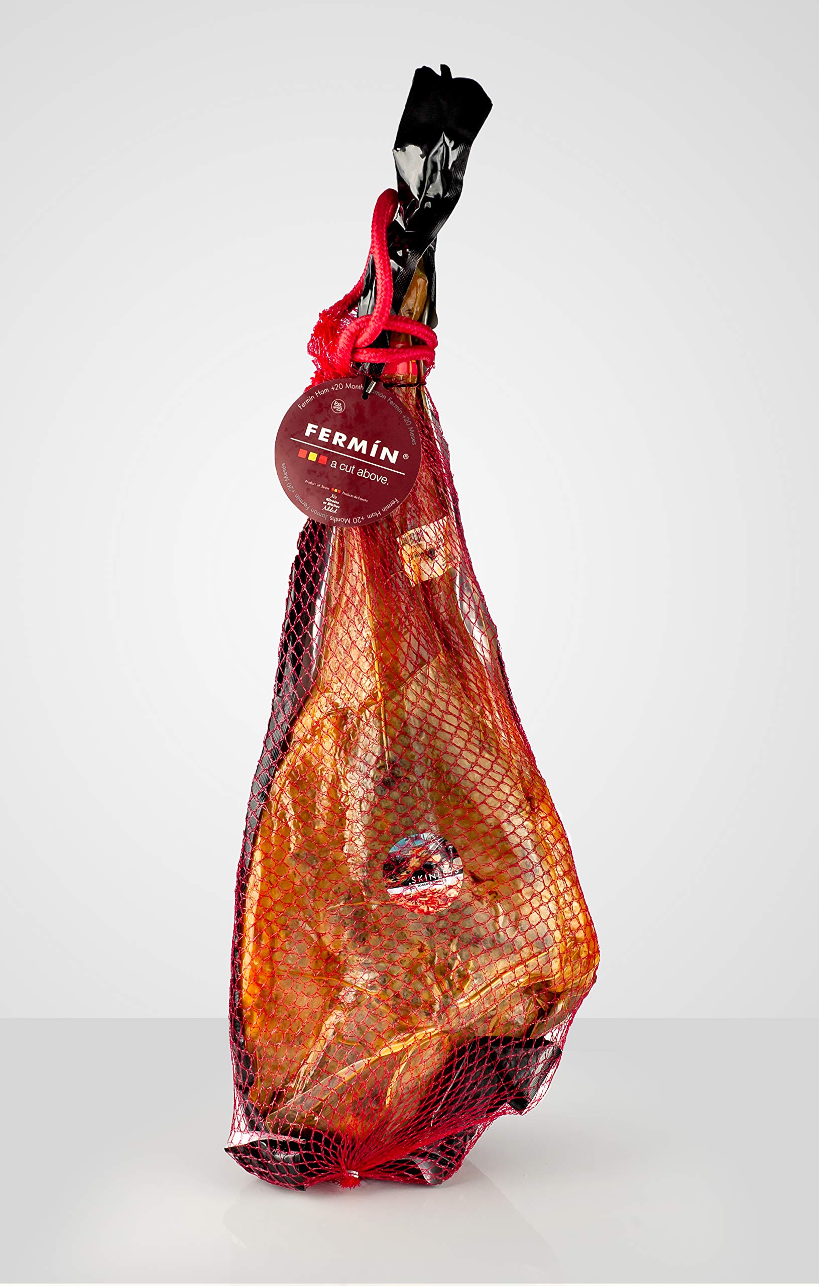 Premium Dry-Cured Serrano Ham - Authentic Spanish Jamón Serrano, Bone-in Whole Leg (16-21 lbs) - Perfect for Charcuterie Boards, Tapas & Gourmet Cooking