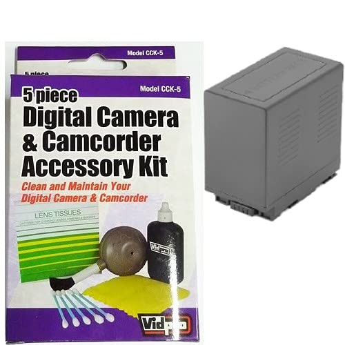 Synergy Digital Accessory Kit for Panasonic HC-MDH3 AVCHD Shoulder Mount Camcorder - Includes ZELCKSG Cleaning Kit & SDCGRD54 Battery | Perfect for Professional Videography & Travel Filmmaking