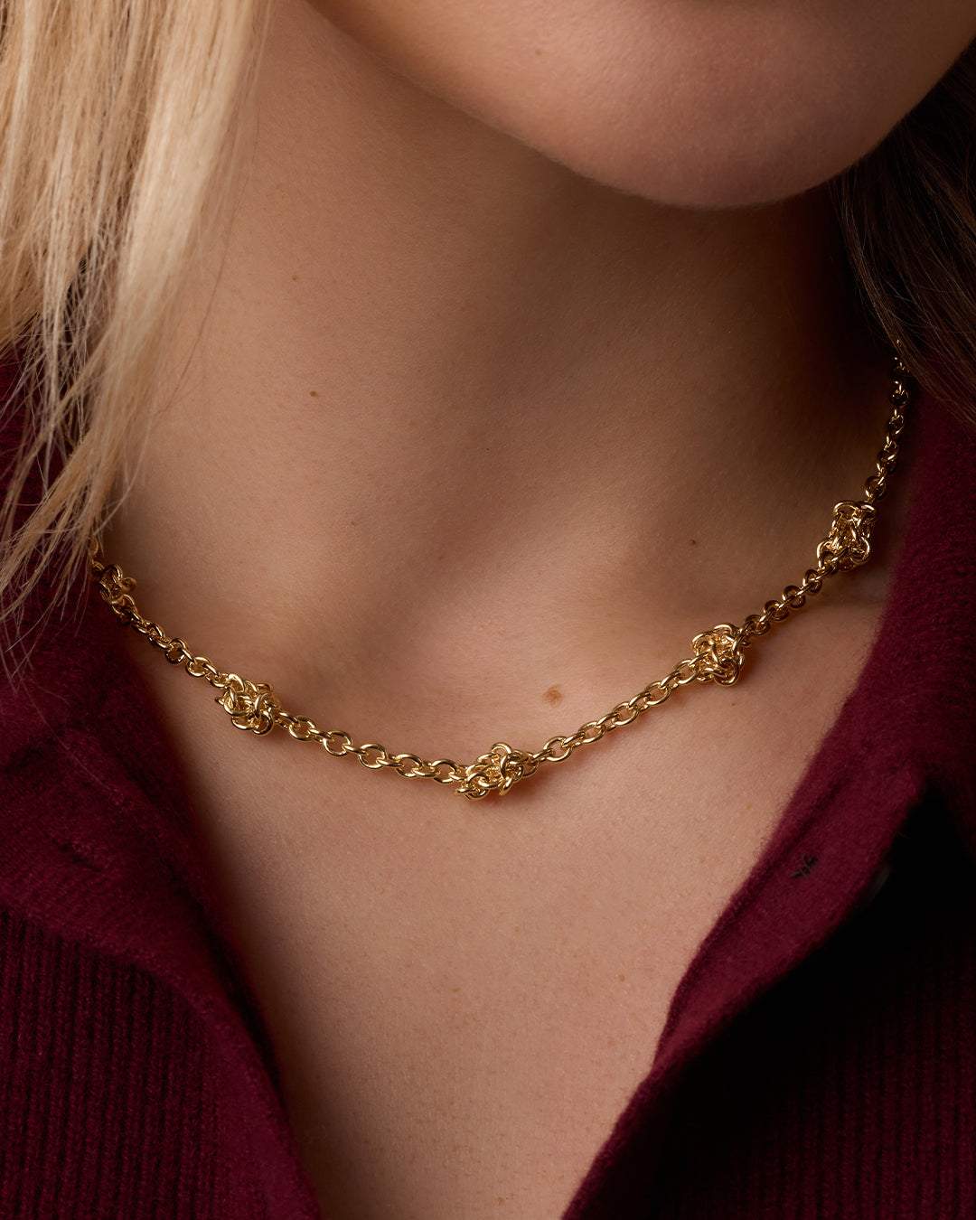 Stylish Knotty Necklace for Women - Trendy Boho Jewelry for Everyday Wear & Layering | Perfect for Casual Outfits, Parties & Gifts