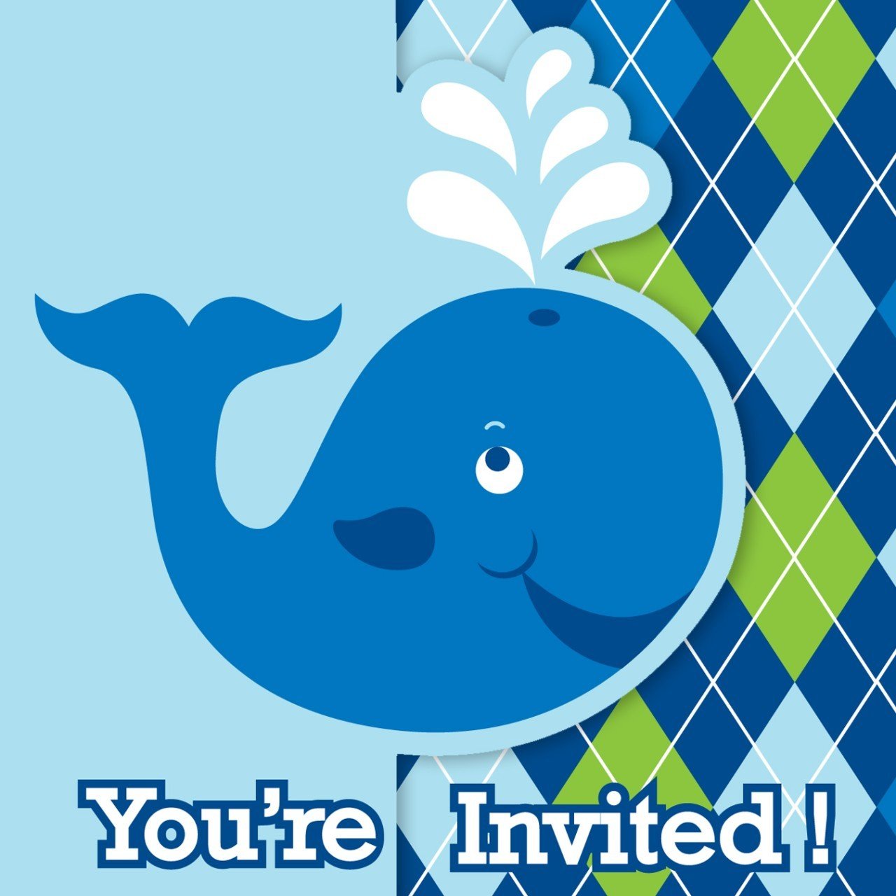 8-Count Ocean Preppy Boy Birthday Party Invitations - Perfect for Kids' Birthday Parties, Baby Showers & Themed Events