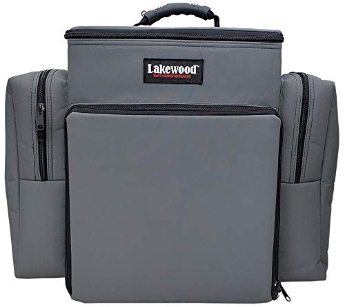 Lakewood Fishing Gray Magnum Tackle Box with 4 Removable Trays - Holds Plano Boxes - Perfect for Bass Fishing & Saltwater Anglers
