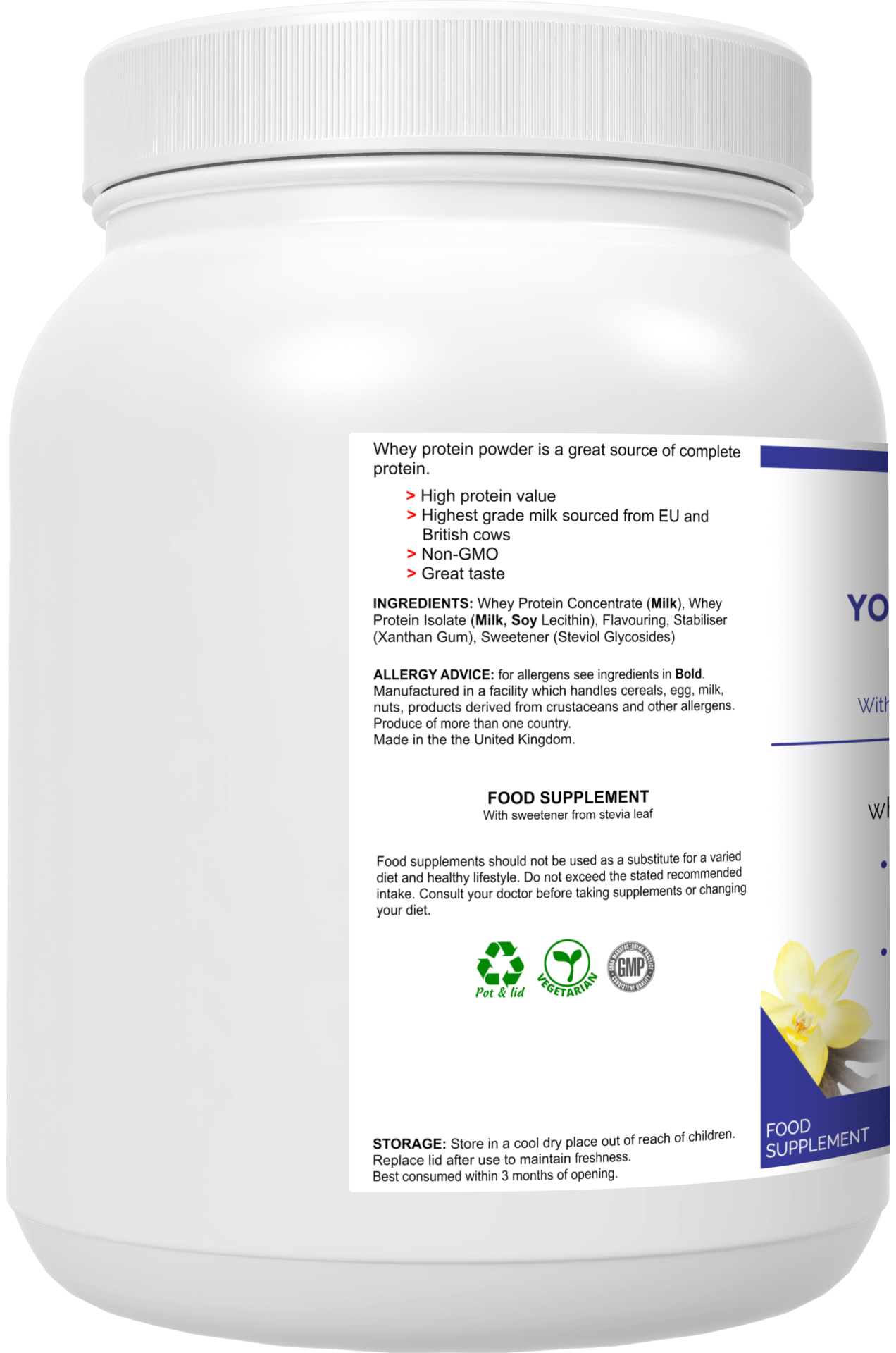 ProBuild Vanilla Flavor Protein Powder - Premium Muscle Recovery & Post-Workout Supplement for Athletes & Fitness Enthusiasts | Gym, Bodybuilding & Weight Training Support