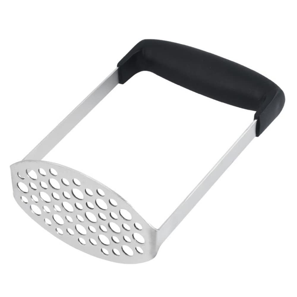 Premium Stainless Steel Heavy Duty Potato Masher - Durable Kitchen Tool for Mashing Potatoes, Vegetables & Fruits - Perfect for Mashed Potatoes, Baby Food & Baking - by MEAARTEM