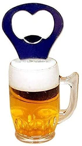Premium Whiskey Bottle & Beer Glass Shaped Bottle Opener Set with Fridge Magnet - 2-Piece Multi-Color Bar Accessories for Home, Kitchen & Party Use - Perfect Gift for Beer & Whiskey Lovers