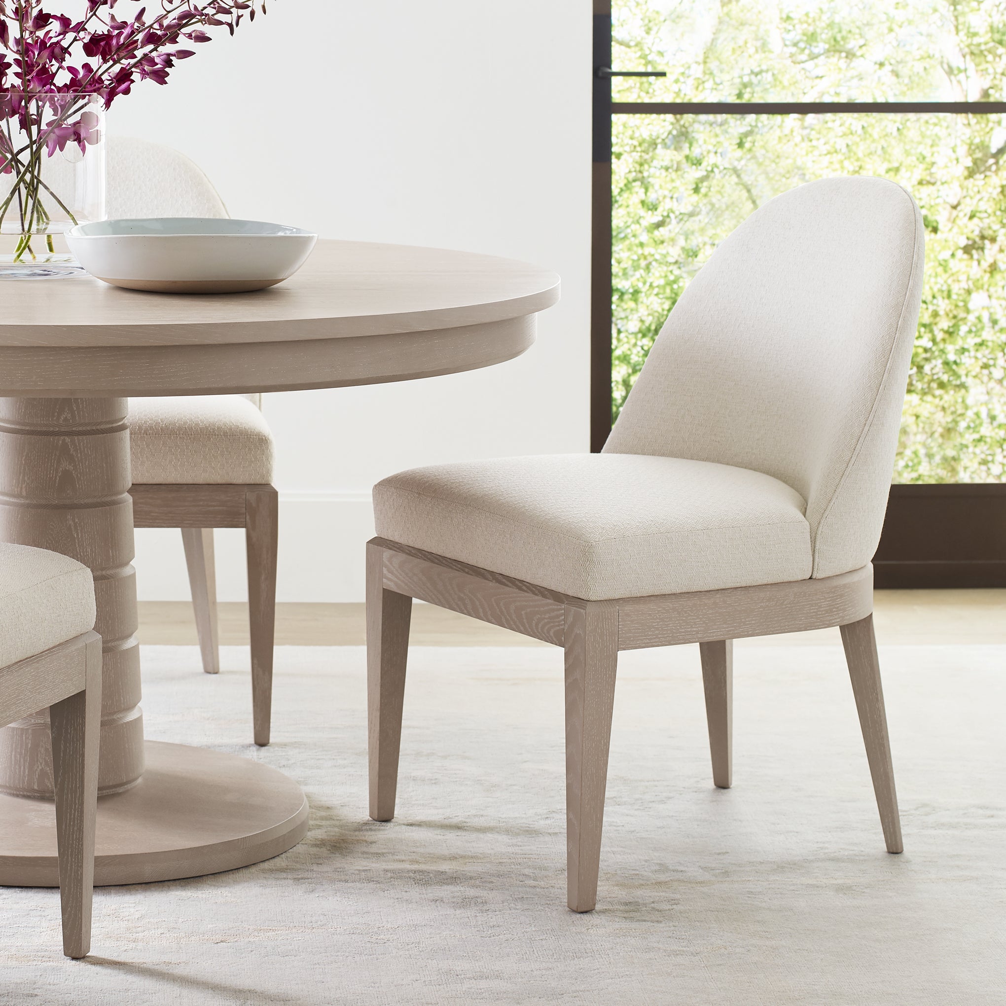Maidstone Upholstered Side Chair - Comfortable Dining Chair with Padded Seat & Wooden Legs - Perfect for Kitchen, Dining Room, or Office Use