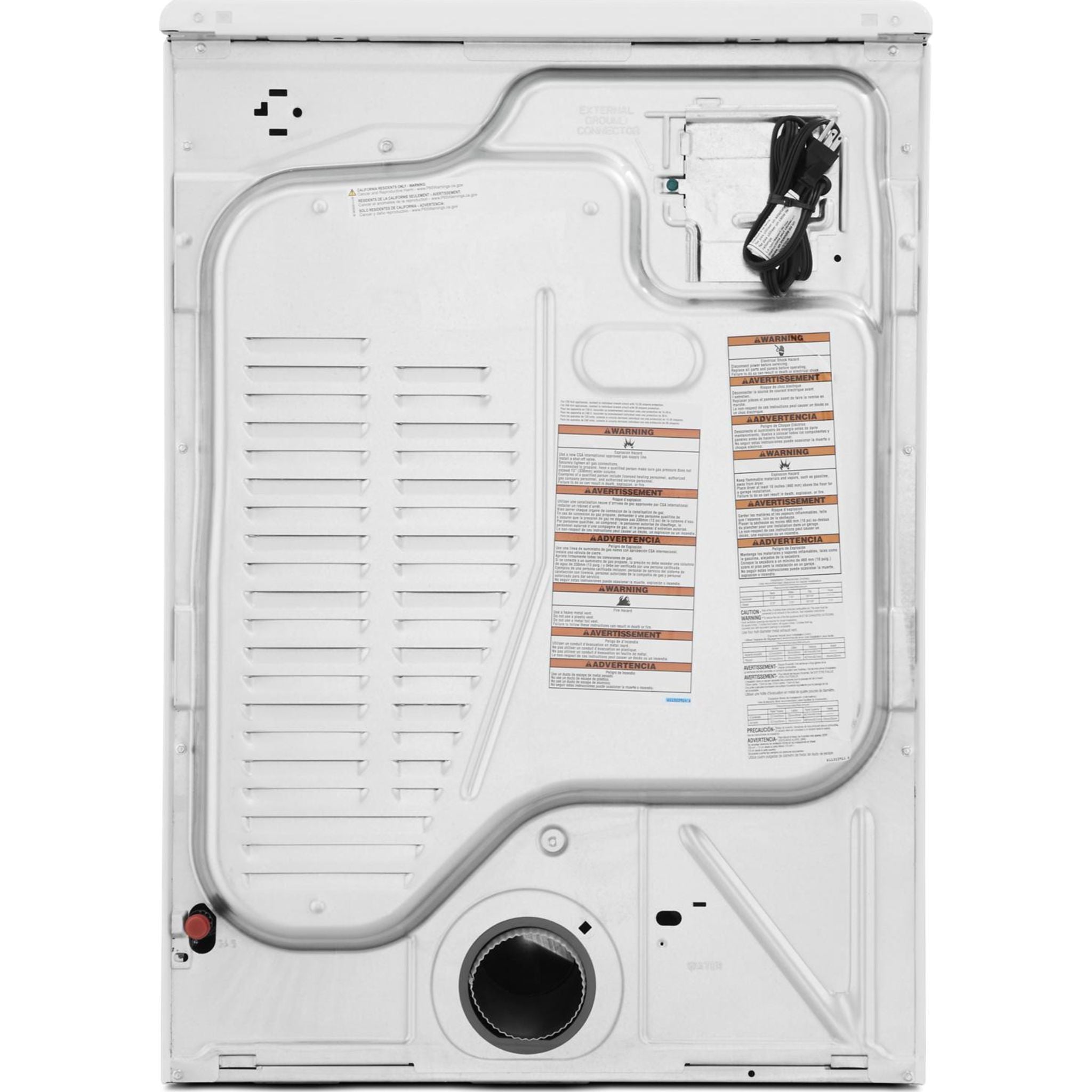 Amana NGD5800HW White Gas Dryer - High Efficiency, Large Capacity for Home Laundry - Perfect for Families & Heavy Loads