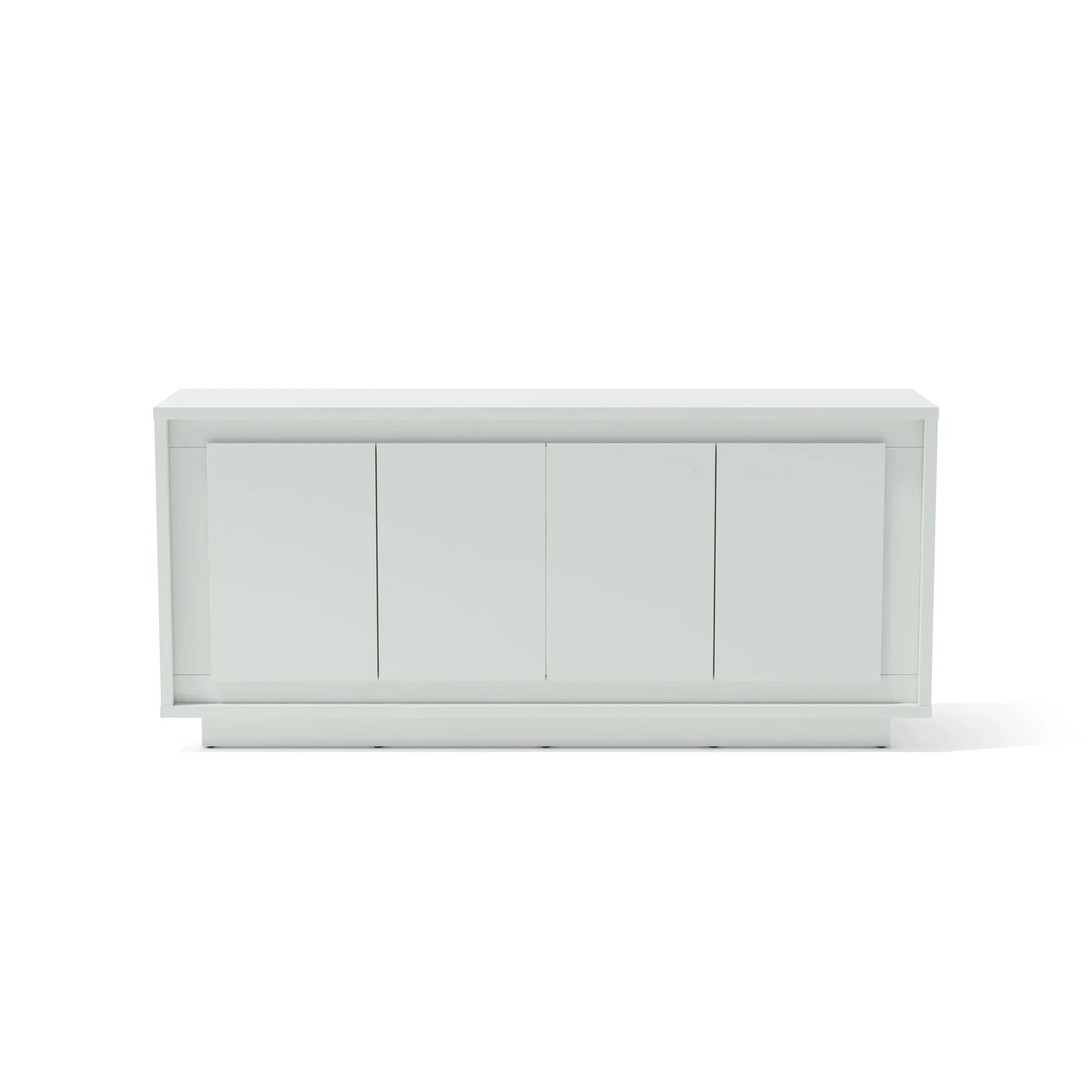 Anderson Teak Paraggi Sideboard White - Solid Teak Wood Buffet Cabinet with 2 Doors & 3 Drawers - Perfect for Dining Room Storage & Living Room Organization (Model SB PW 6316)