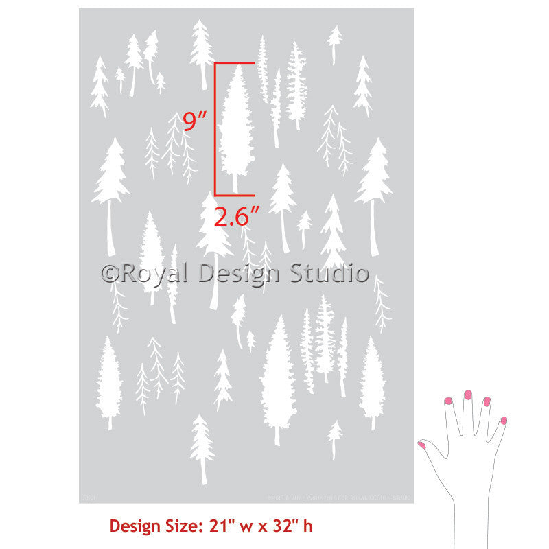 Timberland Bonnie Christine Wall Stencil - DIY Home Decor, Reusable Painting Template for Walls, Furniture & Crafts - Perfect for Bedroom, Nursery, Living Room Makeovers