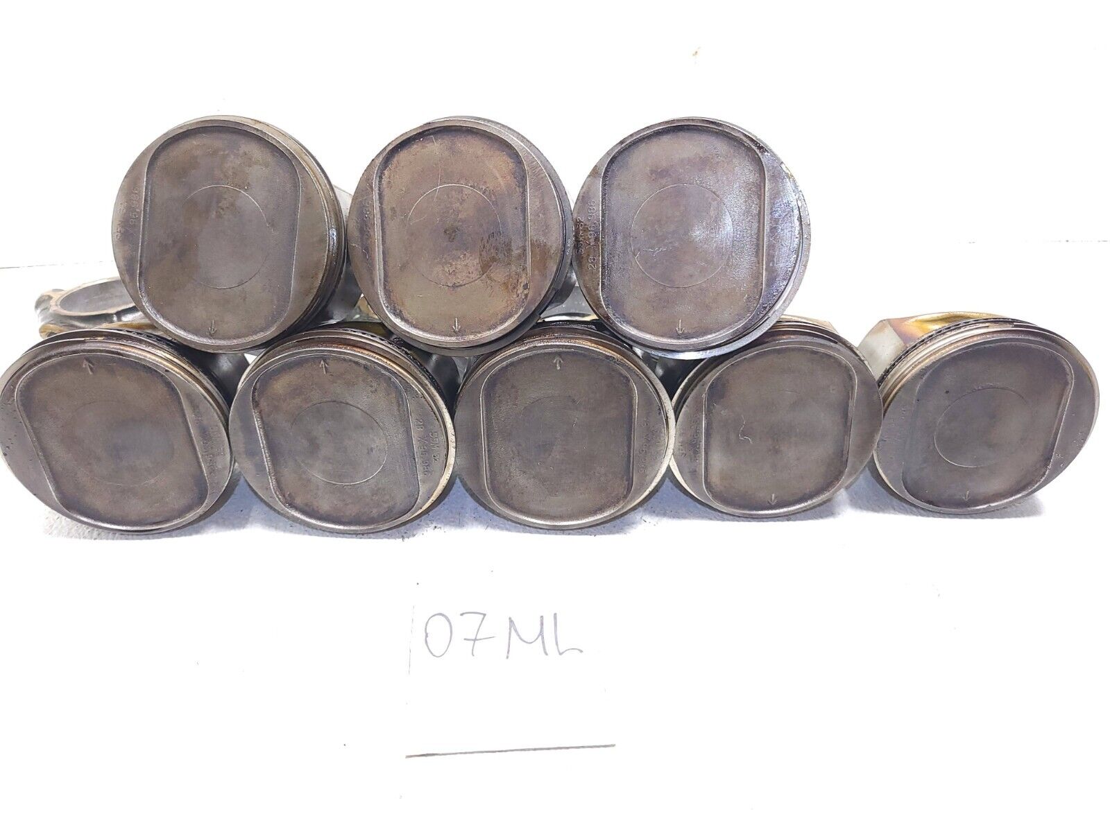 Mercedes ML500 Piston with Connecting Rod Set (8pcs) - Standard Size OEM 113 - Compatible with 2006-2011 ML500 Models - Perfect for Engine Rebuild & Performance Upgrade
